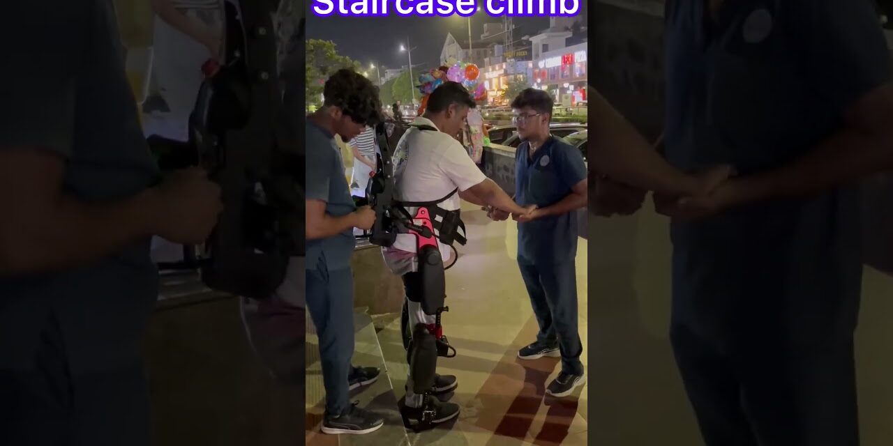 1 st time spinalcord injury Rehabilitation in BEACH with Robotics #spinalcordinjury #gbs #stroke