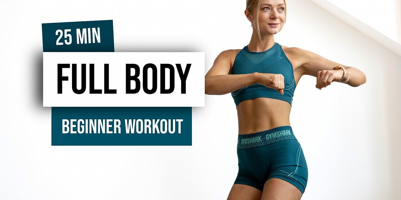 25 MIN FULL BODY HIIT for Beginners – No Equipment – No Repeat Home Workout