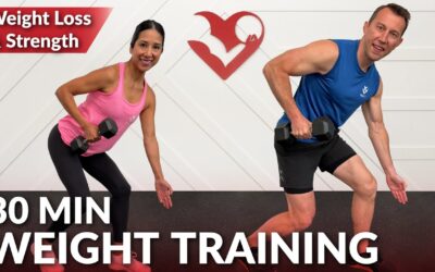 30 Min Weight Training for Weight Loss and Strength – Home Full Body Dumbbell Workout for Women Men