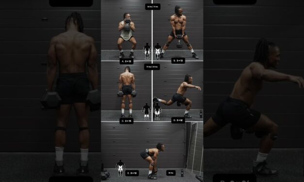 Big LEG day workout with dumbbells