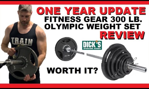 ONE YEAR Update Review of Fitness Gear 300 lb Olympic Weight Set | Plates and Bar | Home Gym Dick's